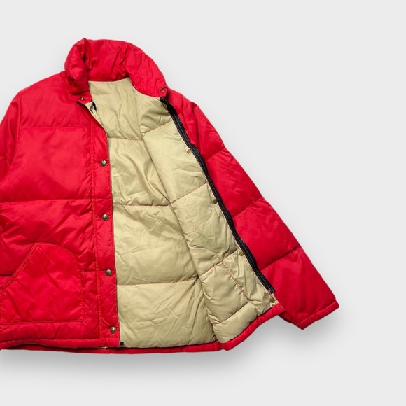 Vtg 70s REI Co-op Quilted Goose Down Puffer Jacket, USA Made Lightweight Women M - Picture 2 of 10